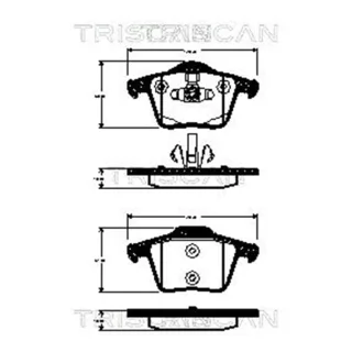 Triscan Bremsbel?ge hinten Volvo Xc90