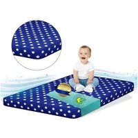 Kindermatratze Babymatratze mit Baumwollbezug, waschbar & rollbar–Allergikergeeignet, Best for Kids, 6 cm hoch, (Einzelartikel, 1 × Schaumkernmatratze), 60x120 cm, Bezug aus Baumwolle, Hergestellt in der EU