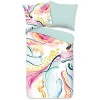 good morning Bettwäsche Renforcé Bettwäsche 135 X 200 cm + 1- 80 X 80 cm Magic bunt modern pri, Baumwolle, 2 teilig, bettwäsche 135x200 baumwolle sale warm weihnachten 135x200 bettbezug