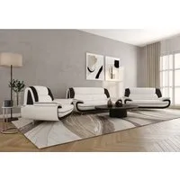 Kaiser Möbel Loungeset Wohnzimmer-Set 3-2-1 modern, Stoff Kronos, PALERMO, (3-2-1, Sitzgarnitur 3-2-1), breite Sitzflächen keine Schlaffunktion