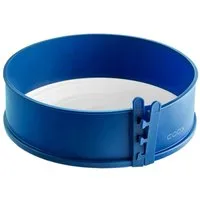 coox Springform Springform mit Porzellanboden Ø 18 cm Silikon Blau, (Stück 1-tlg), Backform