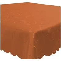 Haus und Deko Tischdecke Tischdecke Damast Ornamente eckig Circle Struktur bügelfrei pflegeleic (1-tlg)