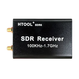 HTOOL SDR6 SDR Receiver 100KHz-1.7GHz Direct Sampling USB-C Aviation Shortwave FM Radio