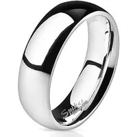 BUNGSA Fingerring 64 (20.4) Ring hochglanzpoliert Silber aus Edelstahl Unisex (Ring, 1-tlg), Damen Herren