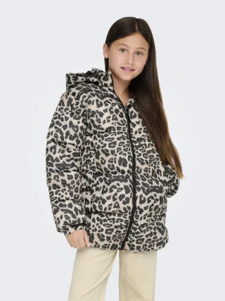KIDS ONLY - KOGDALIA PUFFER AOP JACKET CS OTW Silver Mink - Gr. - 128