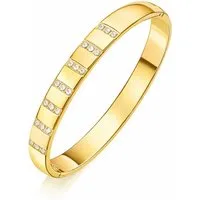 ROUGEMONT Armreif Massiver Damen Armreif 8mm Wasserfest 18K Gold Pure Grace, Wasserfest