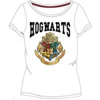 Harry Potter T-Shirt Harry Potter T-Shirt kurzärmelig mit farbigem Hogwarts Wappen