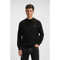 BOSS ORANGE Strickpullover Anion Rundhalsausschnitt, Regular Fit, BOSS-Label