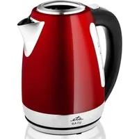 eta Wasserkocher ELA digi ETA959890010, 1,7 l, 2100 W, rot, Transparenter Deckel, Edelstahlausführung
