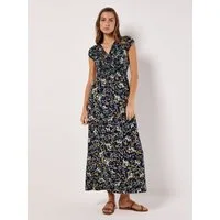 Apricot Maxikleid Maxikleid mit Blumenmuster
