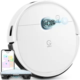 Yeedi vac pro 2 Saug-/Wischroboter [240 Minuten 042 Liter trocken 018 Liter nass] weiß