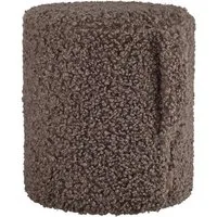 blomus Hocker -TEDDY- Sitzhocker, Kuschelhocker, Wohnzimmerhocker modern (1 Hocker), Flauschig weicher Bezug, Mit Trageschlaufe, zertifiziert