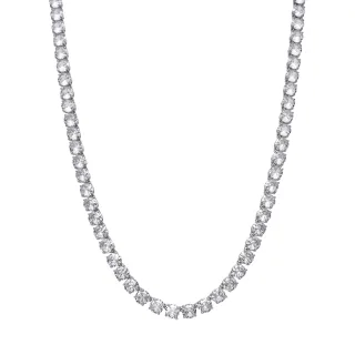 Luxenter Halskette in Silberoptik mit Zirkonia – Ginsi