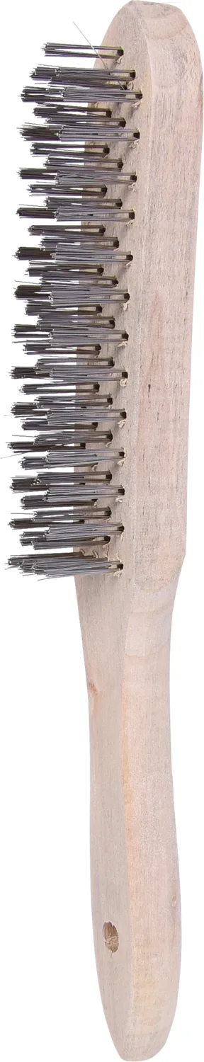 KS Tools Stahl-Handdrahtbürste 4-reihig, 290mm - 201.2311