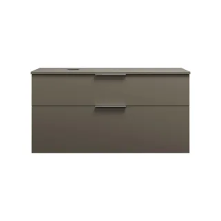 Burgbad Waschtischunterschrank Eqio 619x1200x550 Grau Hochglanz, WXXI120LF2010 WXXI120LF2010