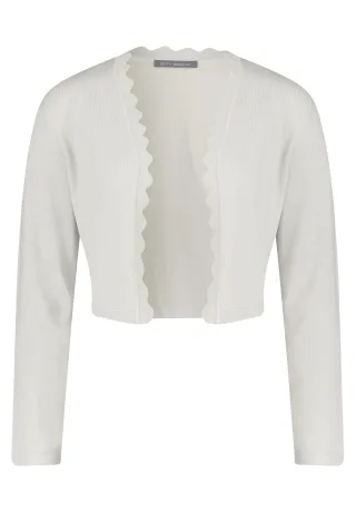 Betty Barclay - Feinstrick-Bolero grau beige - Gr. - 44