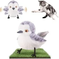 SinLaw Tier-Intelligenzspielzeug Katzenspielzeug Flattervogel, lebensechtes Schnepfe-Zwitschern, (1-tlg) Touch Toys für Katzen, Interaktives Katzenspielzeug, wiederaufladbar