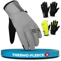 MIVELO Fahrradhandschuhe extra warme Thermo-Fleece Winterhandschuhe wasserfest und winddicht 3M-Thinsulate Isolierung