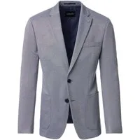 VENTI Sakko VENTI City Herren Sakko Revers Casual-Fit Stretch Bi-Color Blau