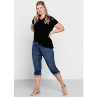 Sheego Jeansshorts Caprijeans