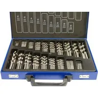 PeTools Metallbohrer Bohrer Set 170 tlg. HSS-R (EG) Spiralbohrer Metall Stahl 1 - 10mm, (170-tlg), HSS-R Qualität, Kanten geschliffen (EG - edge ground)