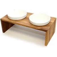 Wolters Napf-Set Gohan Doppelnapf teak