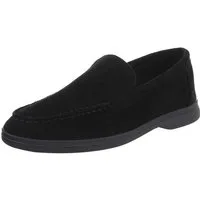 Ital-Design Eleganter Damen Slip-On Schuh mit hohem Tragekomfort Slipper (90927398) Blockabsatz Mokassins in Schwarz
