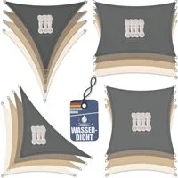 bonsport Sonnensegel Sonnensegel aus 100% Polyester, (Quadrat 2x2m Creme), Polyester