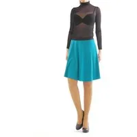 YESET Midirock Swing Rock Midi hohe Taille Falten-Rock Gummibund Skirt maxi Midirock schwingend