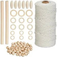relaxdays Kreativset Makramee Set