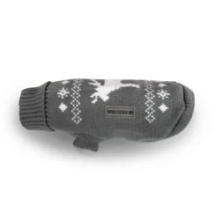 Wolters Strickpulli Elch grau/weiß 40 cm