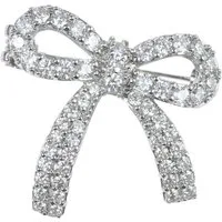 MarJo Anstecknadel Pin Bow 02 silber