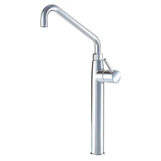 KWC Hebelmischer, Schwenkauslauf Gastro ganzchrom Ausladung 300, mit Säule 300mm 24501064000
