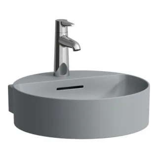 Laufen Val Handwaschbecken 81128.1, 1 Hahnloch ohne Überlauf  H8112817581111