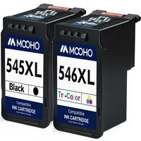 MOOHO ersetzt PG 545 für CANON CL-546XL 545XL Multipack Dreifarbig Farbe Tintenpatrone (PIXMA MX495 TR4550 TS3350 TS3450 TS3150 TS3151 TS3351, 2-tlg)