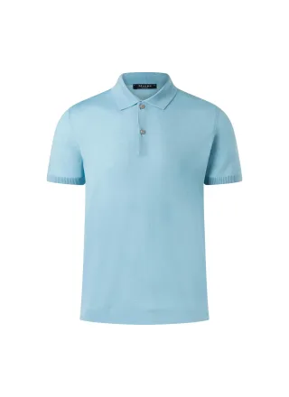 MAERZ Muenchen - Poloshirt, Knopf 1/2 Arm ocean aqua