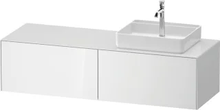 Duravit White Tulip Konsolenwaschtischunterbau wandhängend Weiß Hochglanz 1300x550x408 mm - WT4864R8 WT4864R85850010