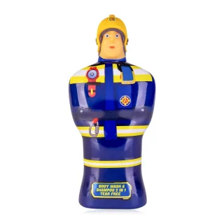 Pflegedusche & Shampoo | Accentra | 2in1 Duschgel FEUERWEHRMANN SAM | 400 ml | Duft: Apple | Farbe: blau/gelb | parabenfrei | vegan | Geschenk Kinder