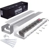Goods+Gadgets Kabelkanal Goods+Gadgets Kabelkanal – Kabelmanagement Schreibtisch & Kabelhalter (Kabelhalter, Kabelwanne, Kabelkorb, 1-St)