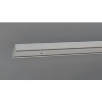 indeko Schienensystem Objektschiene, 2-läufig, Wunschmaßlänge, mit Bohren, verschraubt, Aluminium, Kunststoff, Innenlauf Gardinenschiene, Set inkl. Gleitern & Montagematerial
