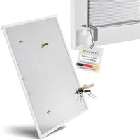 Juskys Insektenschutz-Fensterrahmen Fliegenschutzgitter, individuell kürzbar, pflegeleicht