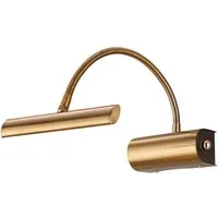 TRIO Leuchten LED Bilderleuchte, Dimmfunktion, LED fest integriert, Über Drehdimmer stufenlos dimmbar, Warmweiß, Wandleuchte zur gezielten Bilder-Beleuchtung mit Flex-Arm, Breite 18cm