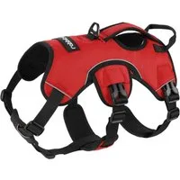 LuxusKollektion Hunde-Sicherheitsgeschirr Hundegeschirr Ausbruchsicher Atmungsaktiv XL (1er Pack) Rot