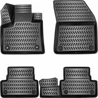 ELMASLINE Auto-Fußmatten Gummi (4 St), für PEUGEOT 3008 2. Generation (2016-2024) 3D Gummimatten mit extra hohem Rand für mehr Schutz - Passend für Baujahre: , 2016 - 2024