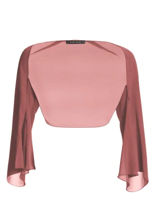 SWING - Stola aus Crinkle Chiffon blush rose - Gr. - L