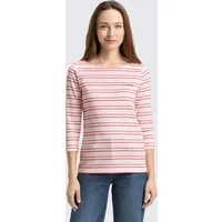 TOM TAILOR 3/4-Arm-Shirt T-Shirt (im Einserpack) Langarmshirt mit Streifenmuster