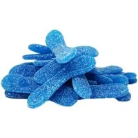 Fruchtgummi Bären & Co. Süßigkeit, Fruchtgummi saure blaue Tongen ohne Gelatine mit Pektin 300g