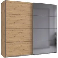 Wimex Schwebetürenschrank Ernie Kleiderschrank mit Spiegel, Made in Germany (Wähle aus verschiedenen Größen deinen perfekten Stauraum) Schlafzimmerschrank in verschiedenen Breiten