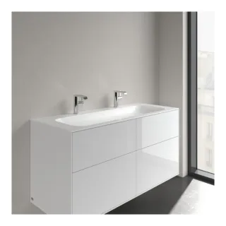 Villeroy und Boch Finion Möbelwaschtisch 4164C1RW 1200 x 500 x 160 mm, Stone White CeramicPlus, ohne Überlauf