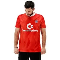 COPA T-Shirt FC Bayern München Retro Trikot 1988-89 Rot I Fußball I Größe M